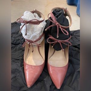 Jimmy Choo pink bow heels